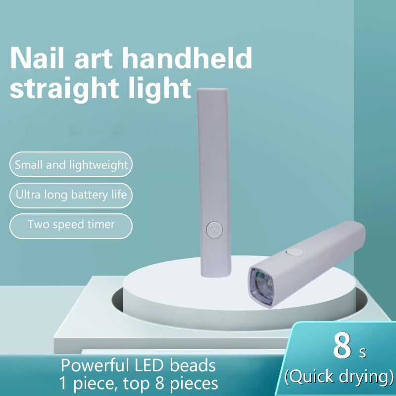 Mini Lâmpada de Unha Portátil Secador Caneta Uv Led Cura Esmalte Gel Todos os Géis Ferramenta Cabine Lanterna de Dedo Único Lâmpada Equipamento de Nail Art