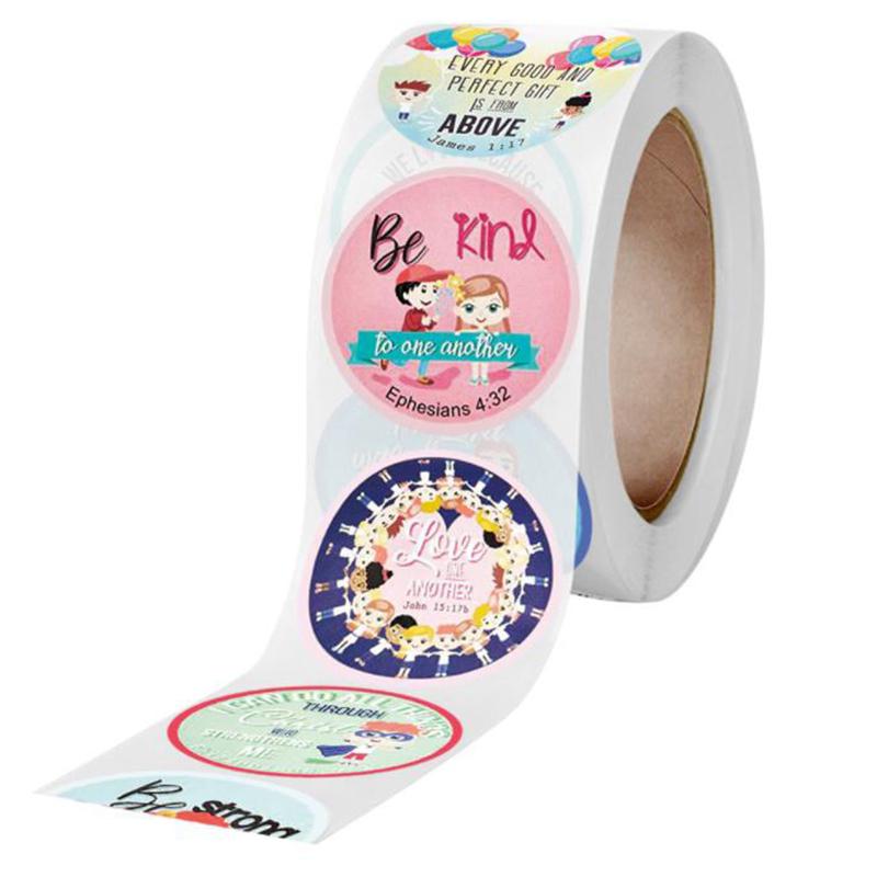 500Pcs Religious Stickers Christian Bible Verse Sticker For Kids Cartoon Sticker