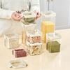 Transparent Press-type Food-grade Sealed Tank Pp Large-capacity Storage Kitchen Grain Storage Tank