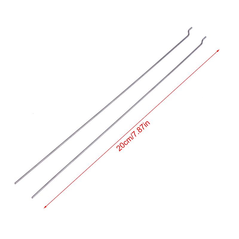10 stk Z-type servo trekstang diameter 1,2 mm lengde 20 cm stålwire trekstang servo vinkelkontrollspak for RC fly