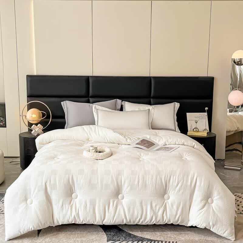 FIRS Plain Cotton Jacquard Soybean Duvet
