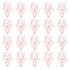 20 Pcs Lovely Decorative Paper Clips Tulips Shape Bookmarks Metal Planner Clips Office Clips for Stationery Lovers