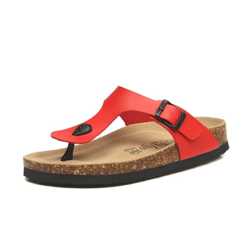 Fashion 18 Color Big Size 35-45 New Beach Cork Flip Flops Slippers Casual Summer Women Beach Slippers Flip Flops