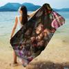 Kpop Group A-Ateez Beach Towel Colorful Bath Towels for Girl Microfiber Quick Dry Custom Sand Free Beach Yoga Spa Gym Pool