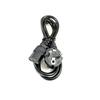European 3-Pin Cloverleaf Plug Power Cord for Computers and Monitors