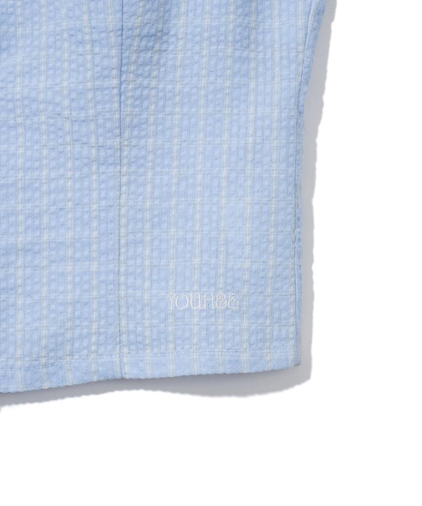 YOUHEE Puff Sleeve Blouse_Light Blue
