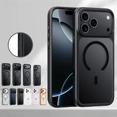Hochwertige Matte Magnetische Magsafe Handyhülle Für iphone 17 Pro Max 17 Air 17 Pro Mit KI-Kamerataste Anti-Fingerabdruck-Abdeckung