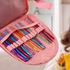 Crochet Bag Knitting Bag Crochet Craft Project Bag Travel Yarn Organizers Bag for Crocheting Pattern Yarn Hook Needle