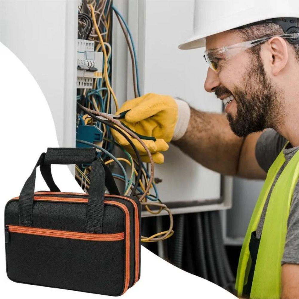 Two Layer Design Tool Storage Bag Portable Mechanic Tool Bag Multimeter Case  Circuit Testing