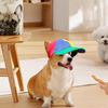 Dog Propeller Hat Pet Outdoor Sports Hats With Ear Holes Dog Hat Rainbow Helicopter Top Hat For Small Puppy Cats Pets Supplies