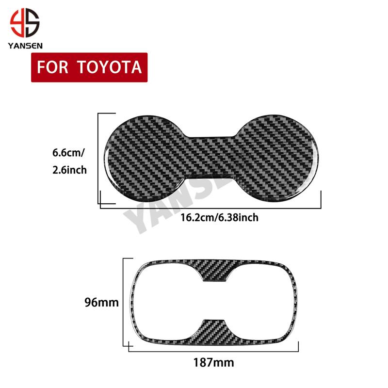 Carbon Fiber for Toyota Corolla 2019 2020 2021 2022 2023 2024 Rear Cup Holder Cover Trim Car Accessories