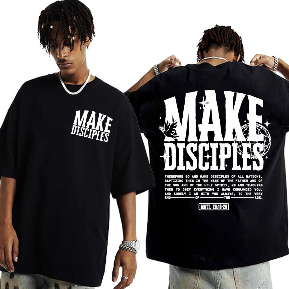 Christian Bible Text Tshirt Church Retro Pure Cotton Tshirt Men and Women Womens Aesthetic Cartoon Tshirt