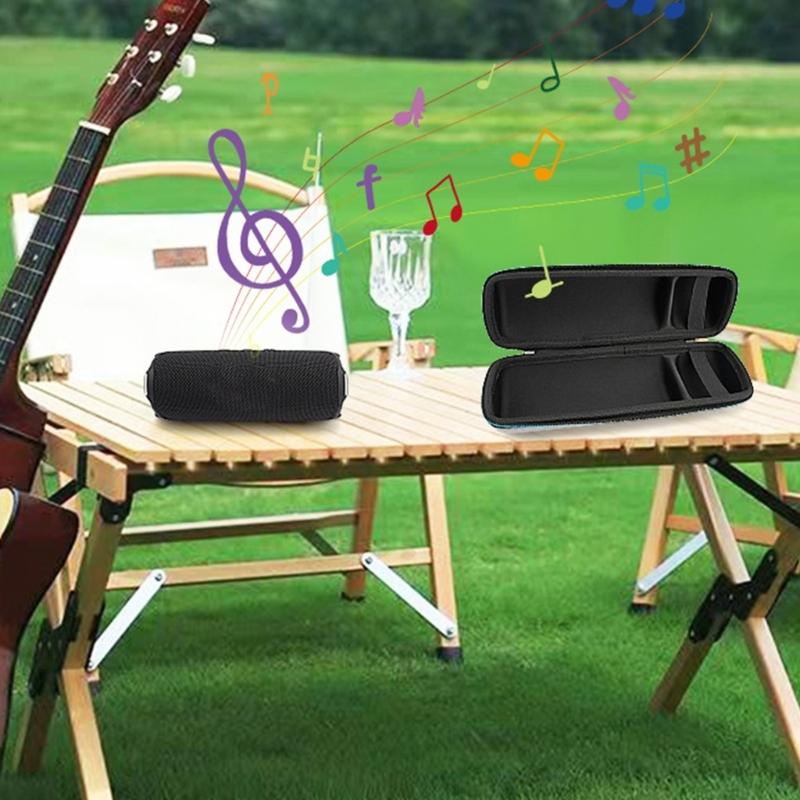 Shockproof Speaker Cover Water Resistant EVA Storage Bag With Reinforced Zippers for Flip 7 Speakers Devices