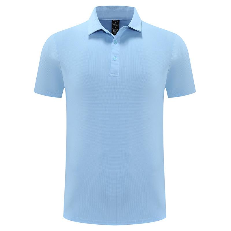 Solid Color Texture Sports Quick-drying Short-sleeved Men's and Women's Same Fitness Training Clothes Group Clothes POLO Shirt