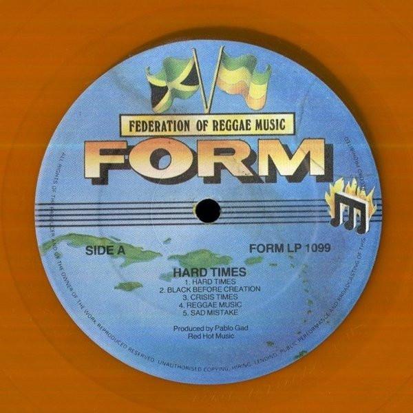 Виниловая пластинка PABLO GAD Hard Times FORMLP1099 FORM 1980 UK Регги Ска Даб Б/у