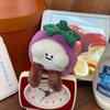 Creative Fruit Mangosteen Plush Keychain Cute Cartoon Stuffed Doll Keyring Bag Pendant Couple Backpack Hanging Decoration