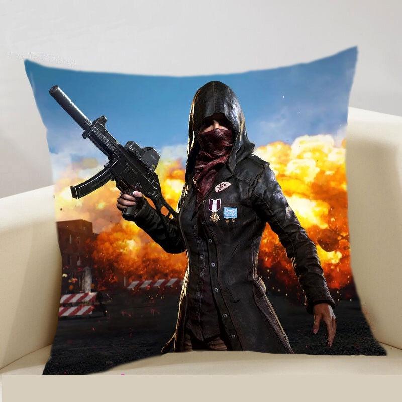 

Game Night Fortress Animation Square Pillowcase Cover Decor Home 1