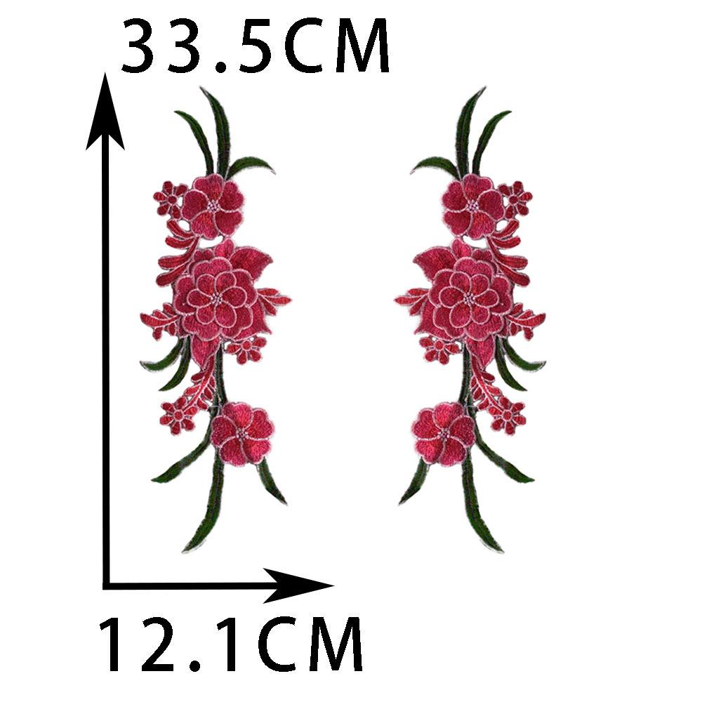 Diy Sewing Color Embroidery Corsage Decorative Patch Repair Cheongsam Dress Performance Dress Clothing Accessories