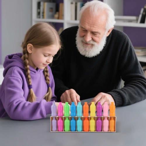 Memory Matching Game - Guess the Bottle Game | Beach, Classroom, Garden, Picnic Educational Toy for Kids and Adults, Boys and Girls