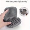 2pcs silicone pot handle cover -silicone hand clip-anti slip,with textured surface to ensure cooking safety,thickened anti scald