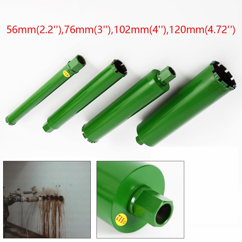 

4pcs Wet Diamond Core Drill Bit Sets Concrete Brick Granite Core Drill Bit 2.2 3 4 5 For Drilling Holes In Hard Concrete зелёный