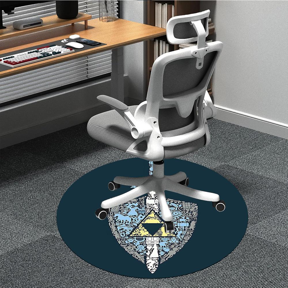 

1pc Legend Office Round Area Rug, Under Office Chairs Bedroom Living Room Home Decor, Room Deco, Available in Various Sizes247 80cm by 80cm