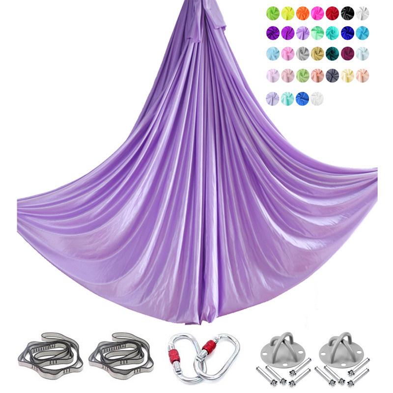 6m Nylon Aerial Yoga Hammock Set for Home and Studio Use