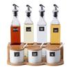 Ceramic Seasoning Jars Set with Bamboo Rack