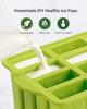 Summer DIY Ice Cream Tools With Wooden Sticks Silicone Popsicle Molds Set Kitchen Accessories Quench Thirst Snacks for Children