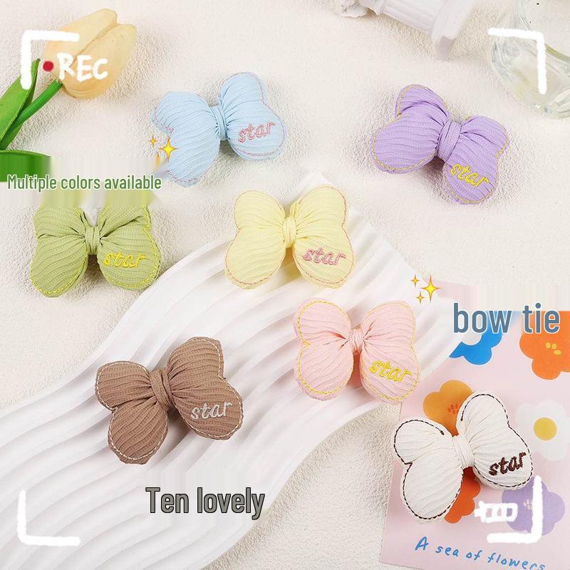 Cute Cotton-Filled Bow Accessories for Bags and Hair