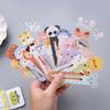 Kawai Cute Little Animal Ruler Bookmarks for Children and Primary School Students with Creative Cartoon Bookmark Holders Paper