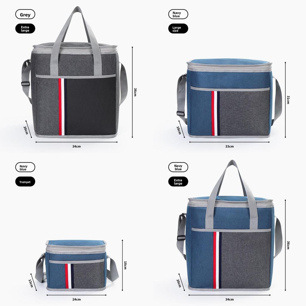 Modern Minimalist Reusable Insulated Food Carrier With Storage For Family And Outdoor Activities