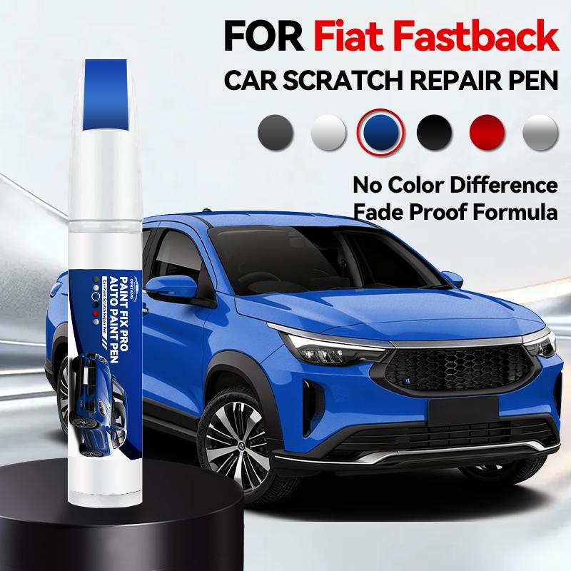 Car Paint Repair Pen For 2022-2025 FIAT Fastback Paint Scratch Repair Accessories White Blue Grey Amalfi Blue Volcano Black