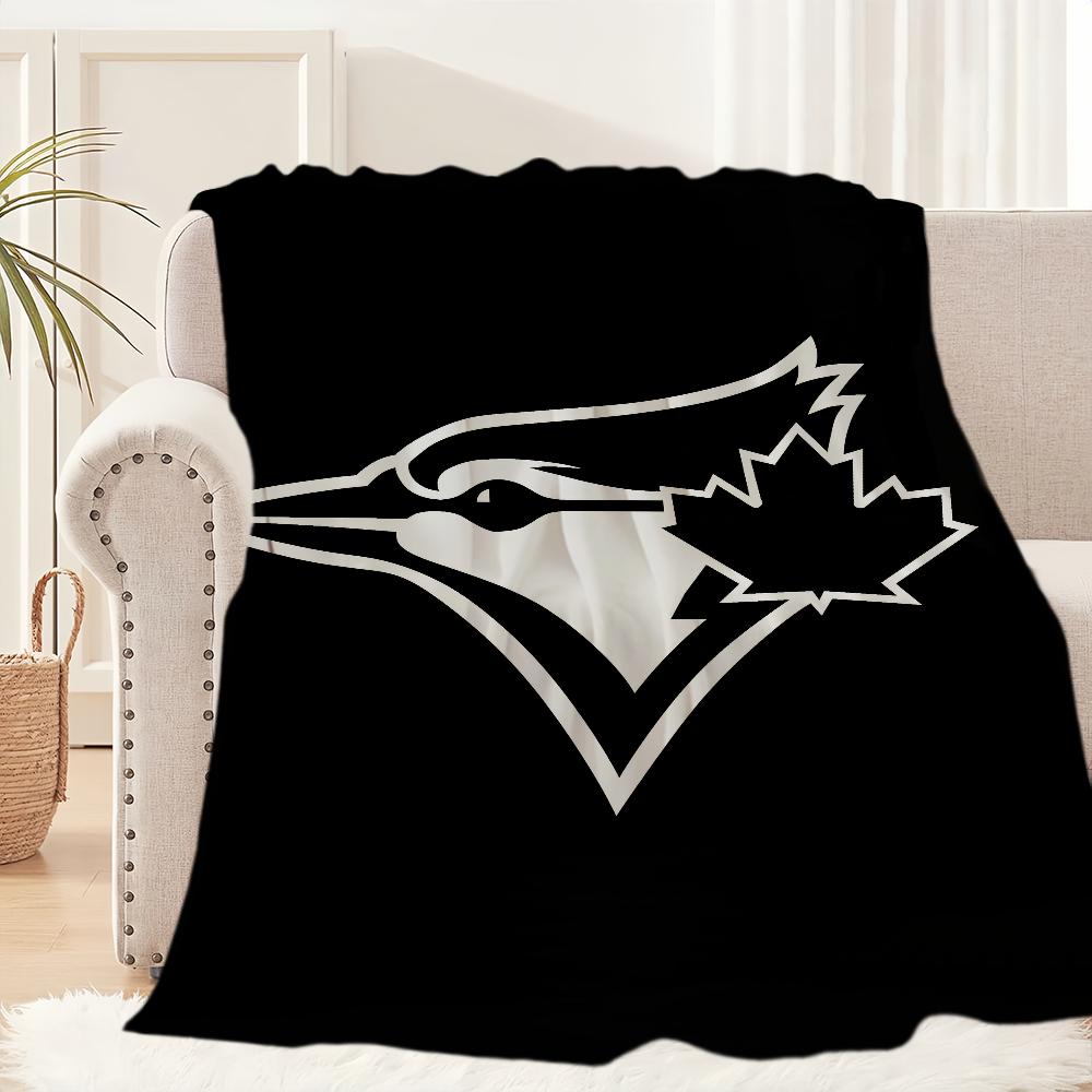 

Toronto Blue Jays Baseball Blanket Blanket for Couch Sofa Travel Home Hiking Picni Bed Beding Flannel Blanket birthday gift 30x40in