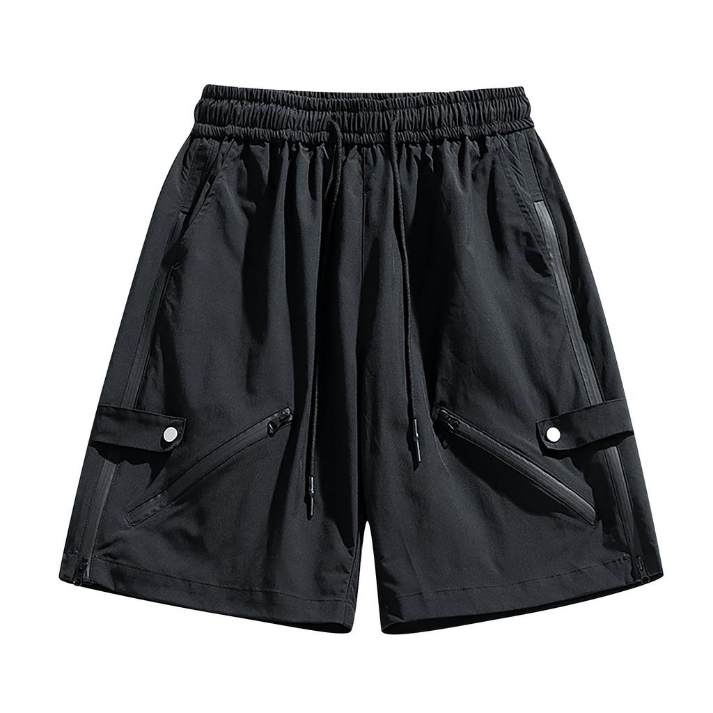 Letní pánské kamuflážní šortky s digitálním potiskem, flexibilní elastické sportovní šortky