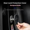 Car Door Lock Buckle Anti-collision Protective Cover For Toyota RAV4 2013- Camry Vios C-HR CHR  4pcs Absorber Silicone