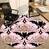 1pc Bat PrintChair Carpet for Office, Indoor Non-Slip Washable Polyester Fiber Carpet, Mat For Office, Machine Washable