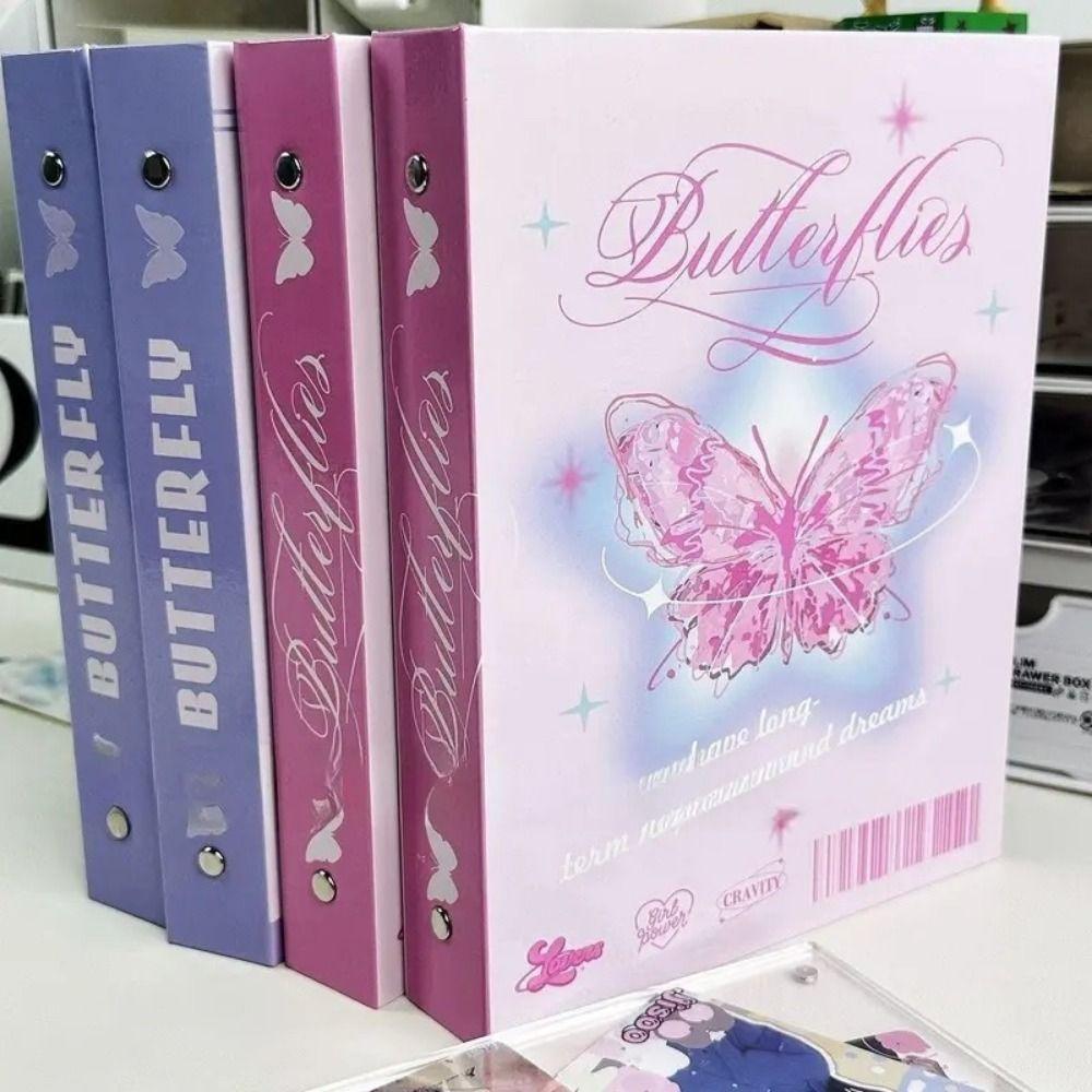 Butterfly Binder Photo Album A5 Collect Album Kpop Idol Photocard Holder  Photo Card Supplies