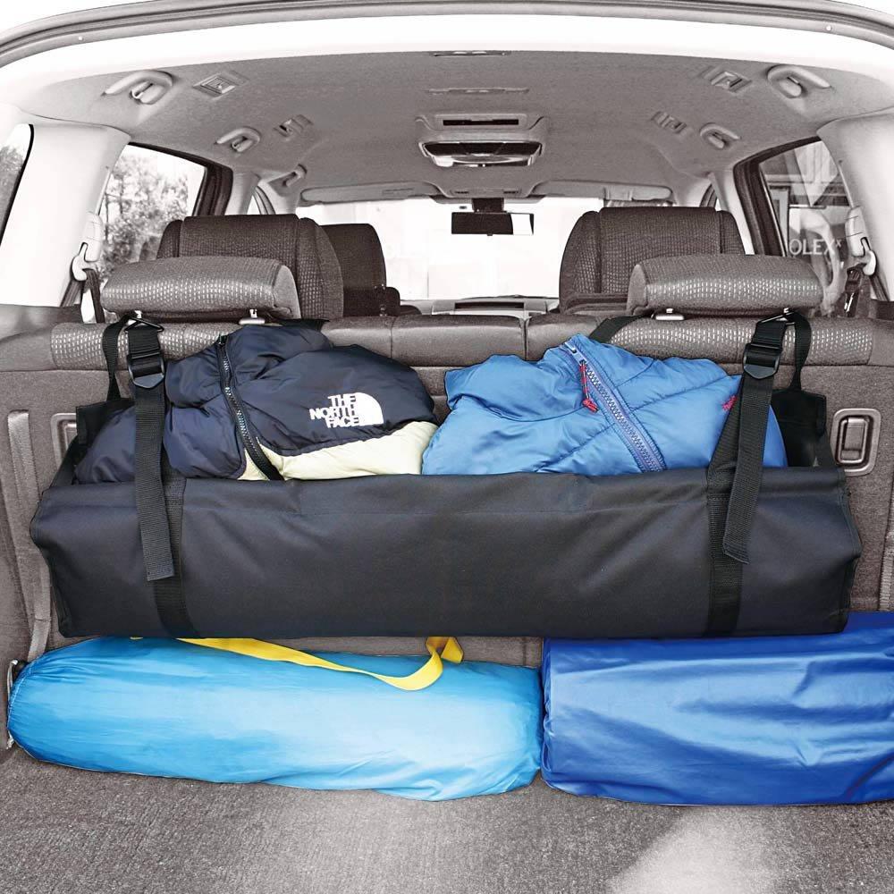 Napolex Luggage Room Easy Car Accessory JK-69 Genuine-Looking Bag, Rear-Mounted Storage, Installation,