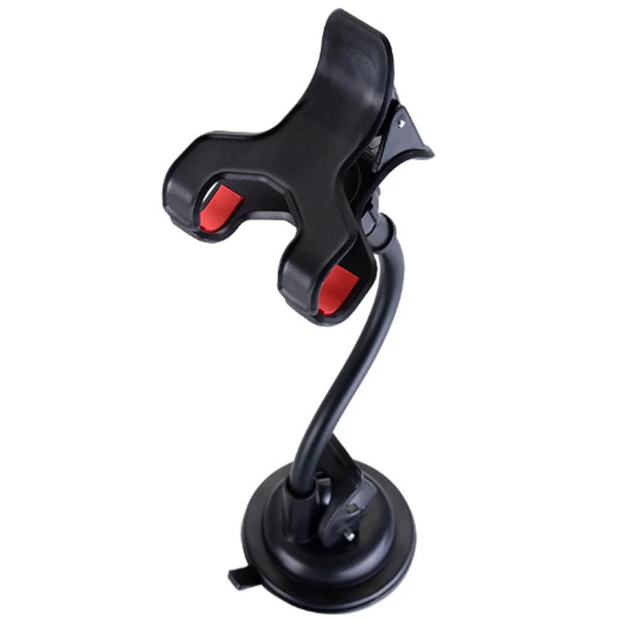 

Вращающийся на 360° автомобильный держатель для телефона, универсальное крепление на лобовое стекло, подставка для мобильного телефона, GPS-телефон, гибкий кронштейн, автомобильные аксессуары чёрный