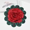 Full Diamond Rose-Shaped Patch Heavy-Duty Large Flower Applique Skirt Corsage Patch  Cloth