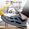 Waterproof Work Safety Shoes Steel Toe Cap Reflective Strip Indestructible Anti-smash Men Sneakers Construction Male Footwear