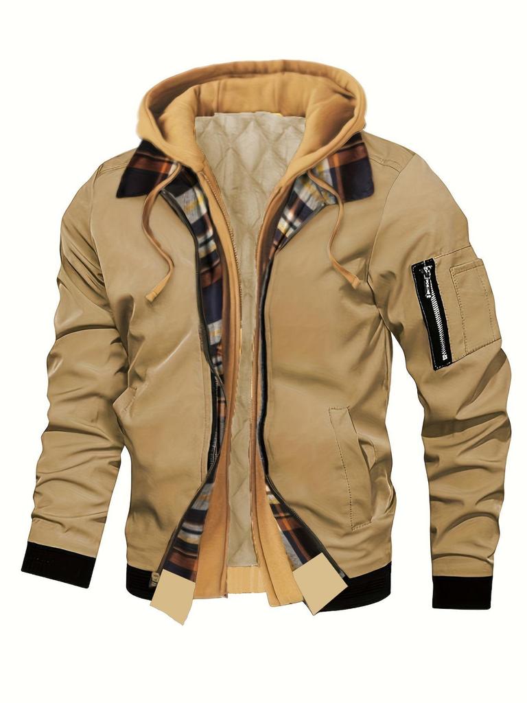 Men's Autumn Winter Washed Baseball Flight Jacket 5988 - Fashion Workwear