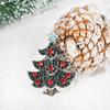 Crystal Christmas Tree Brooch Full Diamond Breastpin Christmas Gift Decoration for Women
