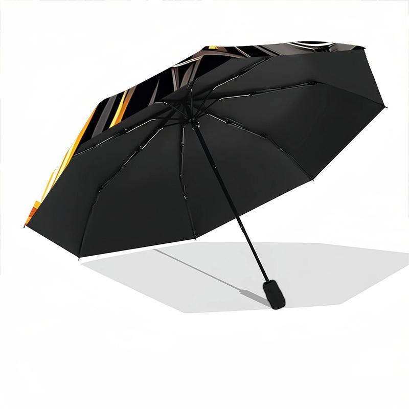 1pc Skull Fashionable Auto Opening/Closing Folding Umbrella with 8 Bones, Windproof Portable, Daily Use053