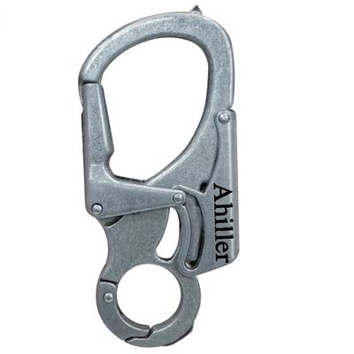 Ahiller 8cm Karabiner Schlüsselanhänger Clip - Hochleistungslegierung Doppelverschluss Design Wolframstahl Dorn - Kleiner Schlüsselring für Camping Wandern Angeln Outdoor