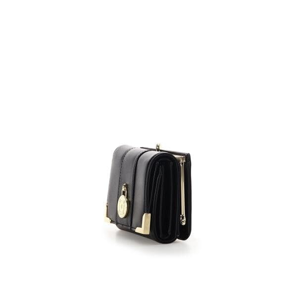 Samantha Vega Circle Lock Folding White Wallet/Mini Wallet, Women's,