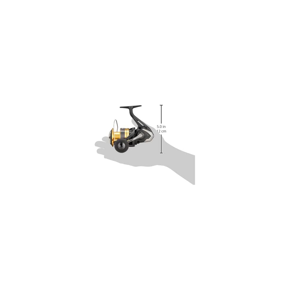 Shimano Sahara C5000XG Spinning Reel Lightweight Design, High Gear Ratio, Smooth Drag System Fishing Tackle
