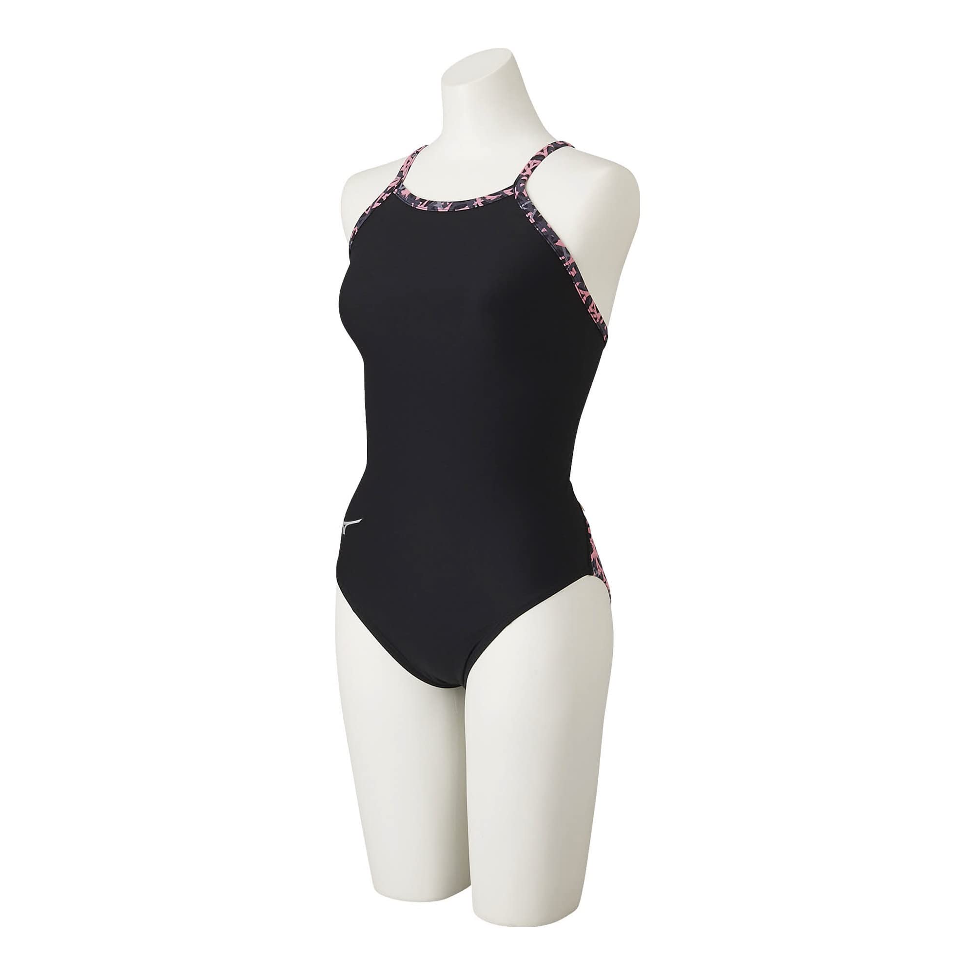 

MIZUNO EXER SUITS Medium Size Size for Competitive and Training Swims Women s Swimsuit, Cut, N2MA2282, 65 Rose, S,