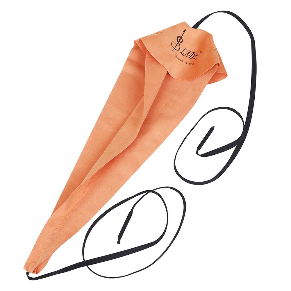 Saxophone Clarinet Cleaning Tool Inner Chamber Cleaning Cloth 3pcs Cloth(Orange)